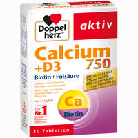Doppelherz Calcium 750+d3+biotin Tabletten 30 Stück