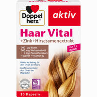 Doppelherz Haar Vital + Zink + Hirseextrakt Kapseln 30 Stück