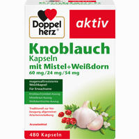 Doppelherz Knoblauch Kapseln mit Mistel + Weißdorn 60/24/54mg 480 Stück