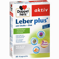 Doppelherz Leber Plus mit Cholin+zink Kapseln 80 Stück