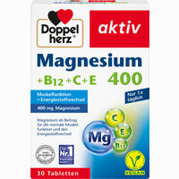 Doppelherz Magnesium 400 + B12 + C + E Tabletten 30 Stück