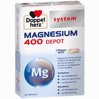 Doppelherz Magnesium 400 Depot System Tabletten 30 Stück
