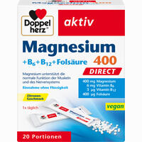Doppelherz Magnesium + B Vitamine Direct Pellets 20 Stück