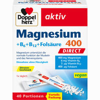 Doppelherz Magnesium + B Vitamine Direct Pellets 40 Stück
