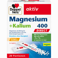 Doppelherz Magnesium + Kalium Direct Pellets 20 Stück