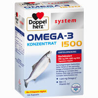 Doppelherz Omega- 3 Konzentrat 1500 System Kapseln 120 Stück