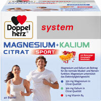 Doppelherz System Magnesium + Kalium Citrat Granulat 40 Stück