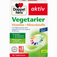 Doppelherz Vegetarier Vitamine + Mineralstoffe Tabletten 30 Stück