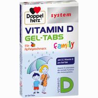Doppelherz Vitamin D Gel- Tabs Family System Kautabletten 30 Stück