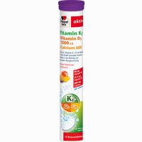 Doppelherz Vitamin K2 + Vitamin D3 1.500 I.e. + Calcium 600 Brausetabletten 15 Stück