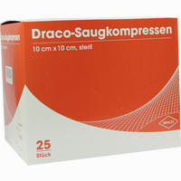 Draco- Saugkompresse Steril 10x10cm Kompressen 25 Stück