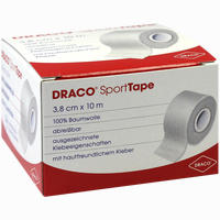 Draco- Sporttape 10m X 3,8cm Weiß Verband 1 Stück
