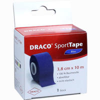 Draco Sporttape 10mx3.8cm Blau Verband 1 Stück