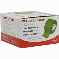 Draco Sporttape 10mx3.8cm Grün Verband 1 Stück