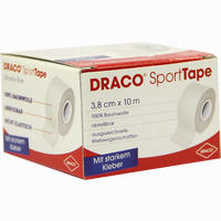 Draco Sporttape Tapeverband 10m X 3. 8cm Weiß 1 Stück