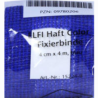 Dracoelfi Haft Color Fixierbinde 4cmx4m Blau 1 Stück