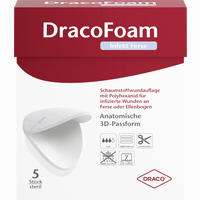 Dracofoam Infekt Ferse Schaumstoff Wundauflage Verband 5 Stück