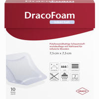 Dracofoam Infekt Haft Schaumst. Wundauf. 7.5x7.5cm Verband 10 Stück