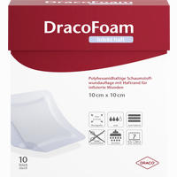 Dracofoam Infekt Haft Schaumstoff Wundauflage 10x10cm 10 Stück