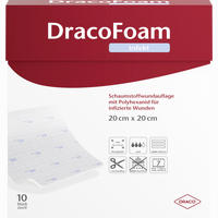 Dracofoam Infekt Schaumstoff Wundauflage 20x20cm Verband 10 Stück