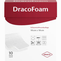 Dracofoam Schaumstoffwundauflage 10x10cm 10 Stück