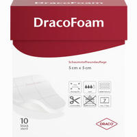 Dracofoam Schaumstoffwundauflage 5x5cm Verband 10 Stück
