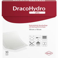 Dracohydro Ultra Hydrokolloide Wundauflage 10x10cm Verband 10 Stück