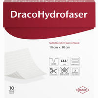 Dracohydrofaser 10x10 Cm Verband 10 Stück