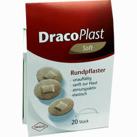 Dracoplast Soft Hautfarben Rund 2.2cm Pflaster 20 Stück