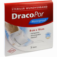 Dracopor Waterproof Steriler Wundverband 8x10cm 5 Stück