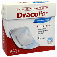 Dracopor Waterproof Wundverband Steril 8cmx10cm 25 Stück