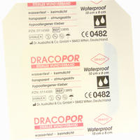 Dracopor Waterproof Wundverband Steril 8cmx10cm 1 Stück