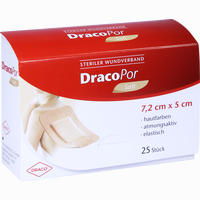 Dracopor Wundverband 7.2x5cm Steril Hautfarben 25 Stück
