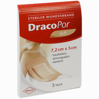 Dracopor Wundverband Steril Hautfarben Ster5x7.2cm 5 Stück