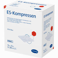 E S Kompressen Steril 5x5cm Großpackung 5 x 20 Stück