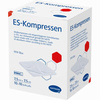 E S Kompressen Steril 7.5x7.5cm Großpackung 10 x 10 Stück