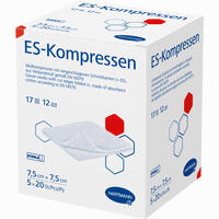 E S Kompressen Steril 7.5x7.5cm Großpackung 5 x 20 Stück