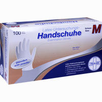 Einmal Handschuhe Latex Mittel Gepudert 100 Stück
