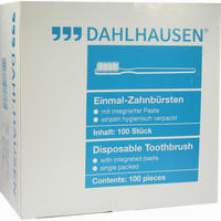 Einmal- Zahnbürsten mit Paste Dahlhausen 100 Stück