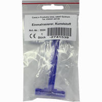 Einmalrasierer Kunststoff Blau 1 Stück