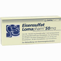 Eisensulfat Lomapharm 50mg Filmtabletten 20 Stück
