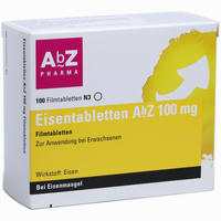 Eisentabletten Abz 100 Mg Filmtabletten 100 Stück