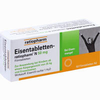 Eisentabletten- Ratiopharm N 50mg Filmtabletten 50 Stück