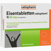 Eisentabletten- Ratiopharm N 50mg Filmtabletten 100 Stück