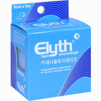 Elyth Tape Kinesiologie 5cmx5m Blau Bandage 1 Stück