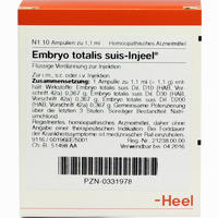 Embryo Totalis Suis- Injeel Ampullen 10 Stück