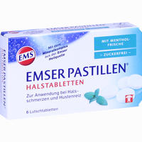 Emser Pastillen mit Mentholfrische zuckerfrei Lutschtabletten 6 Stück