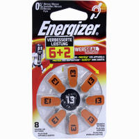 Energizer Hörgerätebatterie 13 (6+ 2) 8 Stück