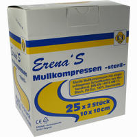 Erena Mullkompressen Steril 10x10cm 25 x 2 Stück