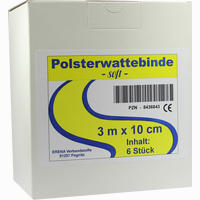 Erena Polsterwattebinde Soft 3m X 10cm 6 Stück